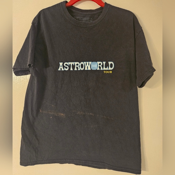 ❣️handmade Travis Scott Astroworld 2018 Wish You Were Here Tour Shirt Medium - Picture 6 of 11